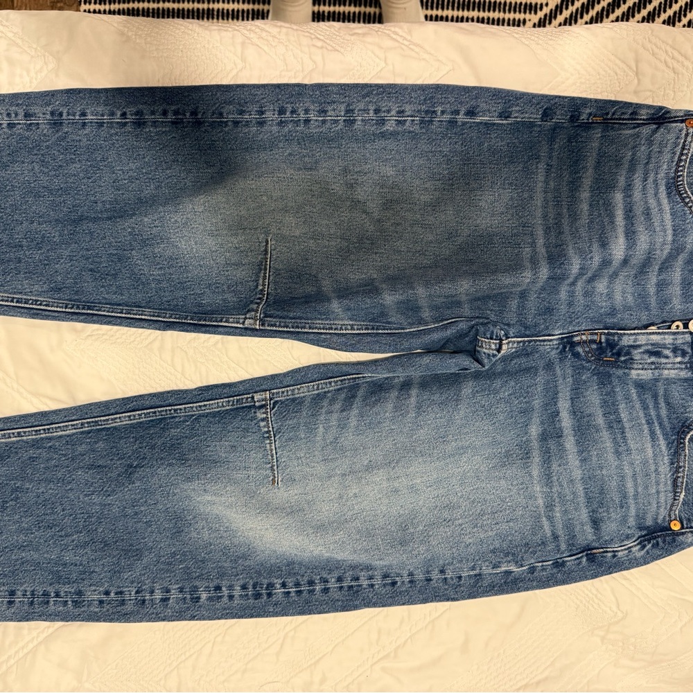 Madewell Darted Barrel Jeans Women's Blue Jeans